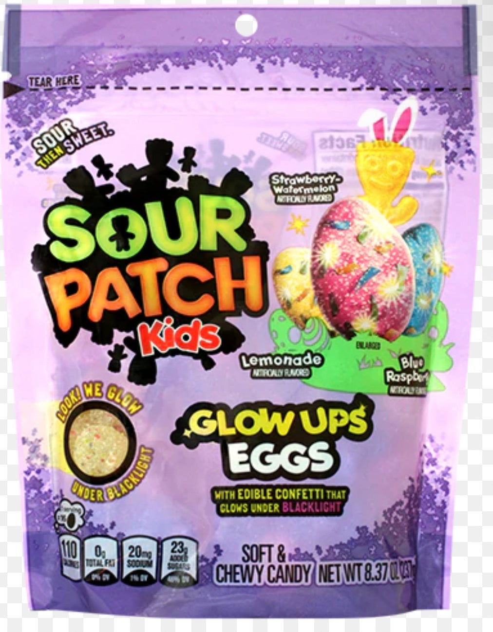 Sour Patch Kids Glow Eggs soft and chewy