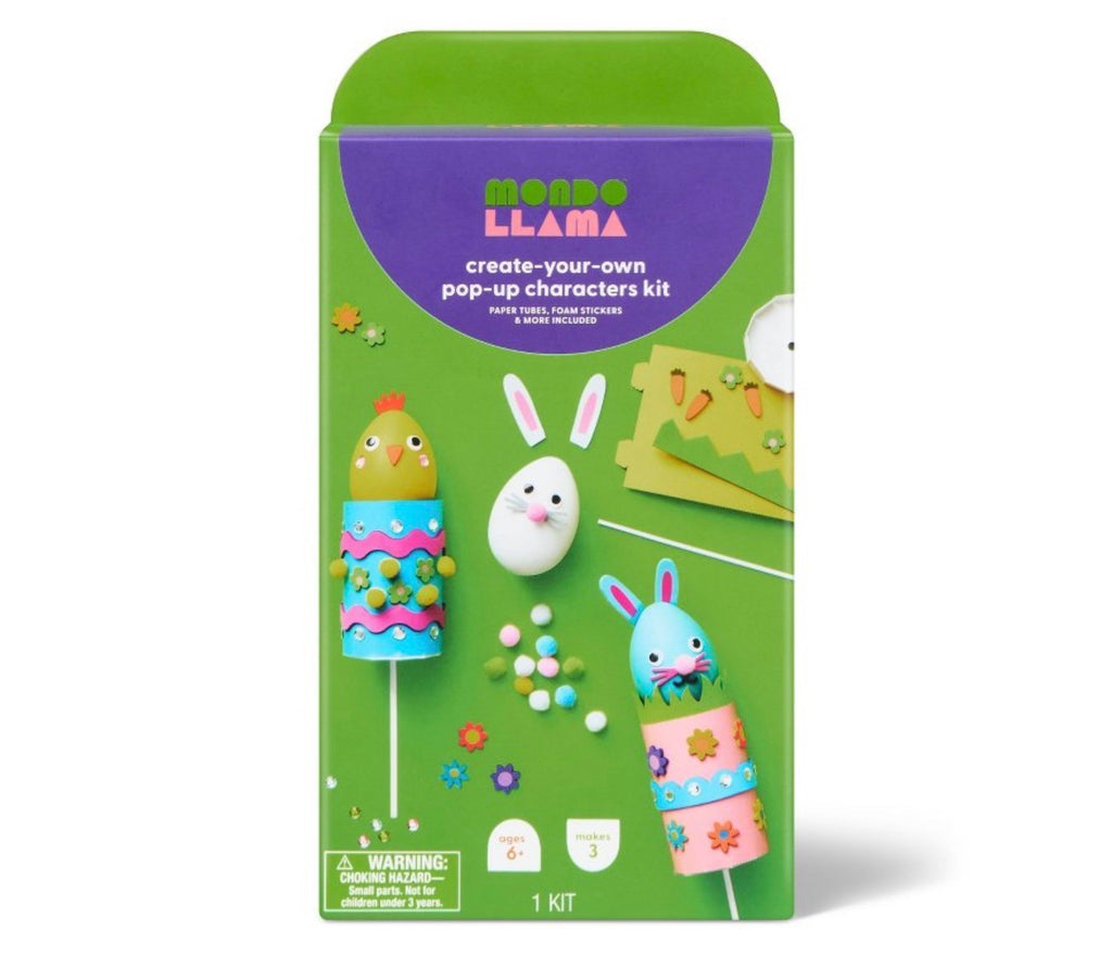Pop-Up Puppets 3ct Craft Activity Kit - Mondo Llama