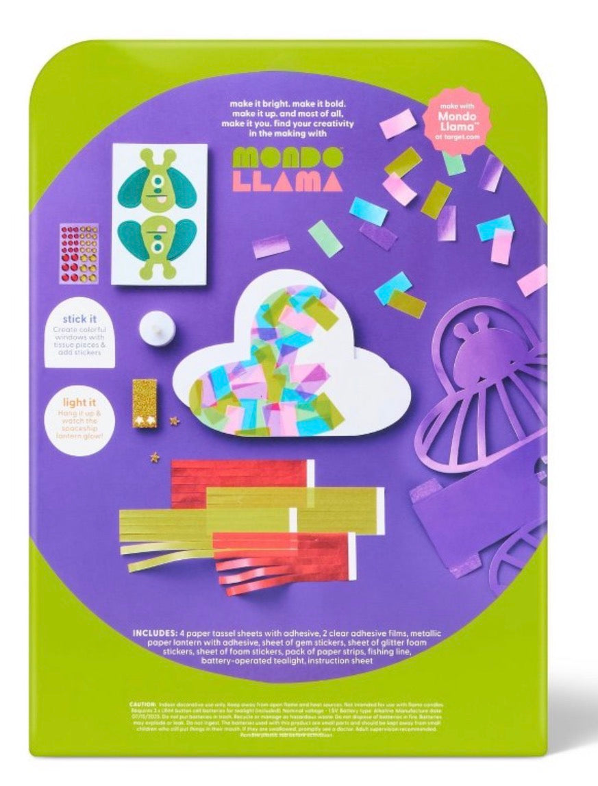 Space Dog Lantern Craft Activity Kit - Mondo Llama