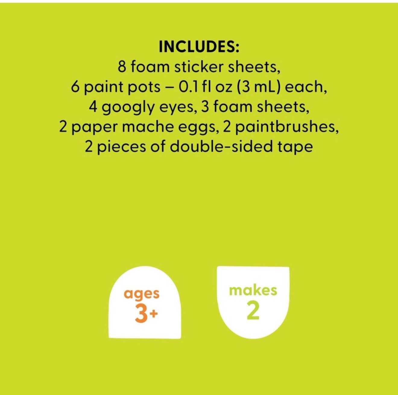 2ct Paper Mache Embellished Bunny and Chick Painting Activity Kit - Mondo Llama