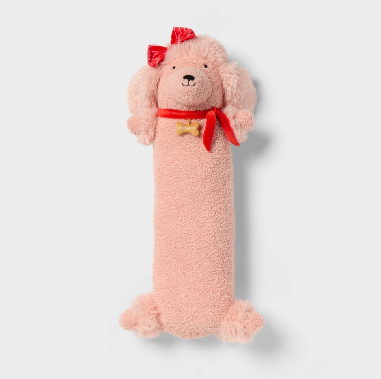 Poodle Kids Long Weighted Plush Throw Pillow Peach Pillowfort