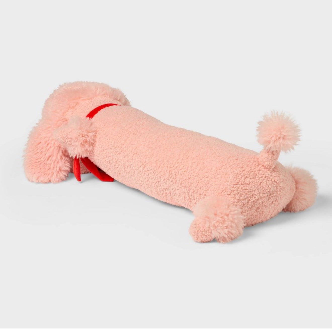 Poodle Kids Long Weighted Plush Throw Pillow Peach Pillowfort