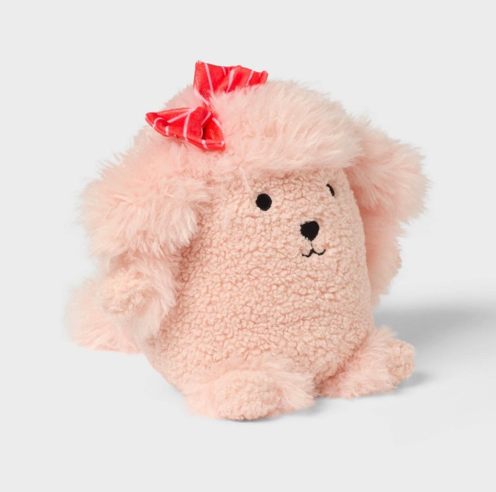 Poodle Kids Mini Weighted Plush Throw Pillow